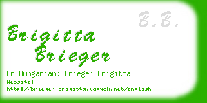 brigitta brieger business card